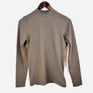 Athleta | Ribbed Mock Neck Shirt, M